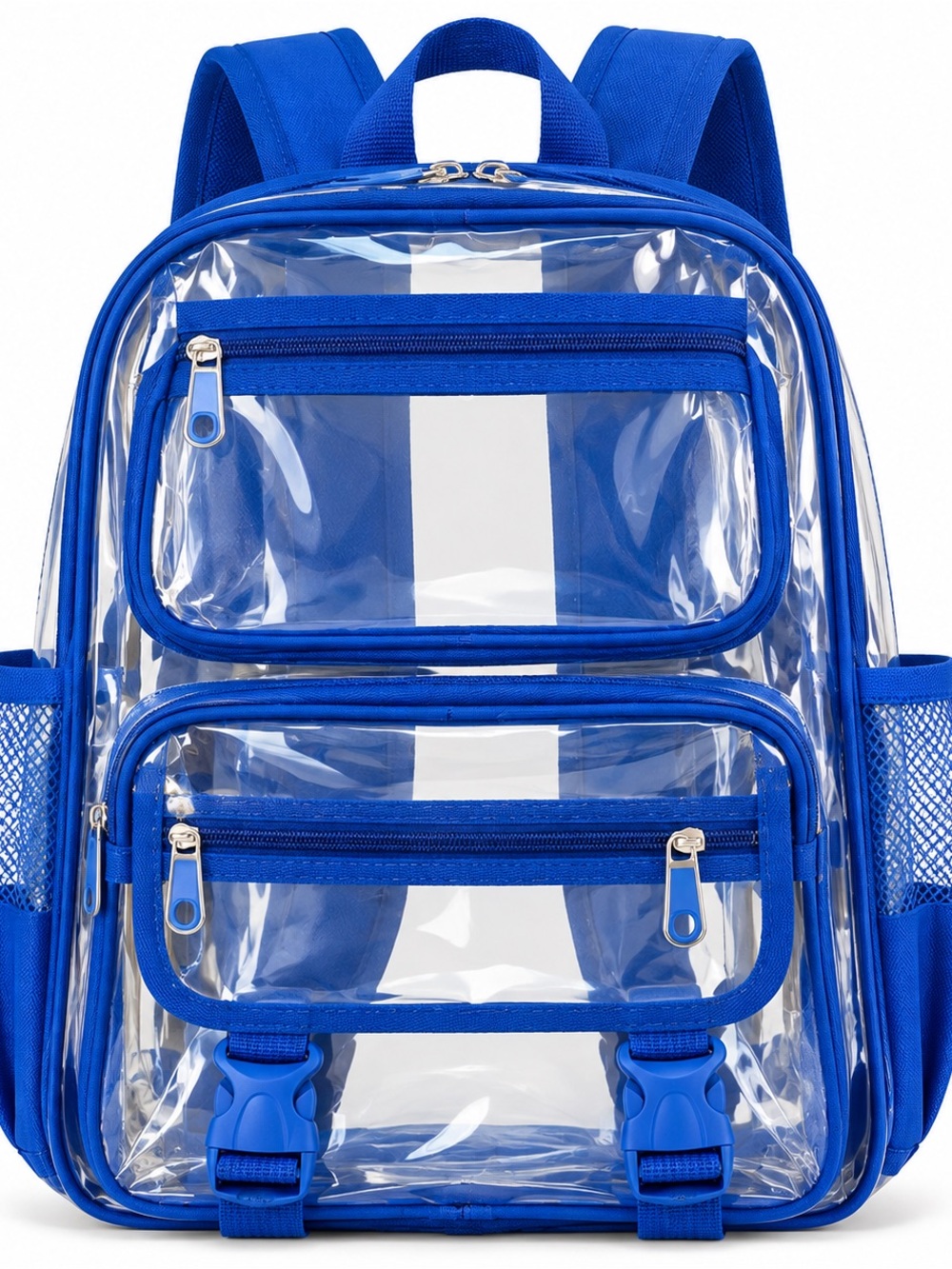 Brand New Blue Kids School Backpack with Bottle Pockets
